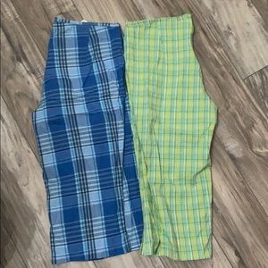 Qty2 3/4 length pants Capri